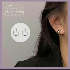 イヤリング　イヤーカフ　　シルバーの画像