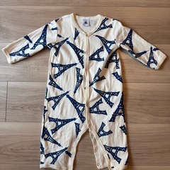 petit bateauプチバトー ベビー服(ロンパース2着、オーバーオール1着、セットアップ1着、ズボン1着) サイズ12m/74cmの画像