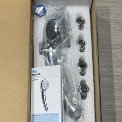 シャワーヘッド 節水 手元止水 マイクロナノバブル 高水圧 高洗浄力 ミスト ナノバブル 6段階モード 4種類アダプター シルバーの画像