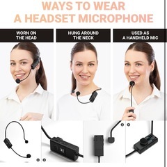 60W ハンドヘルドマイク ポータブル拡声器 PAシステム 音楽再生 エコー録音の画像