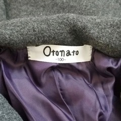 可愛い★袖切り返しコート　100cmの画像