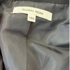 新品 グローバルワーク フォーマルスーツ 卒業式 入学式 スカート ジャケット フォーマル 女の子 キッズ 卒服 160cmの画像