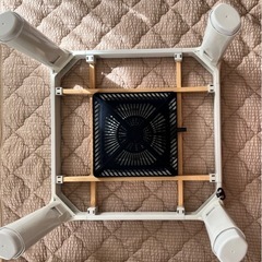 山善　折りたたみカジュアルこたつ　60cm正方形　こたつ布団セットの画像