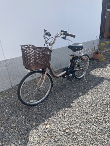【京都発】京の楽チャリ　電動アシスト自転車　パナソニック　20インチ　ゴールド色