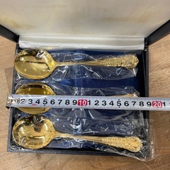 ゴールド　スプーン3セットの画像