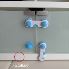 テレビボード　白色　　テレビ台　50インチ　　115cm×43cm ドアガード取り外し可の画像