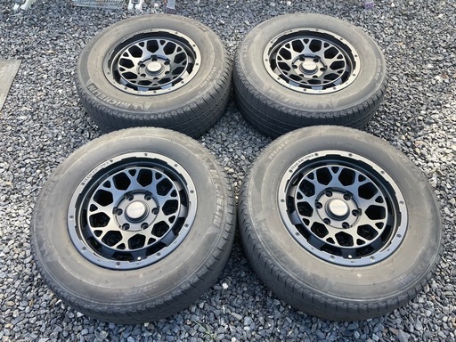 RAYS TEAM DAYTONA M9  17インチ  8J+20 PCD:139.7-6H Color:BEP+ MICHELIN LATITUDE TOUR 265/65/R17 150系プラド 4本セット