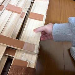 シングルサイズのすのこと敷布団の画像