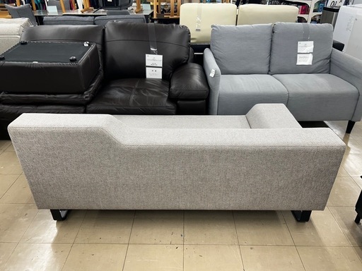 2.5人掛けソファー　FLANNEL  SOFA    SIESTA    グレー シエスタ ソファ (サイズ2.5人掛け 張地ランク本革-1) | フランネル