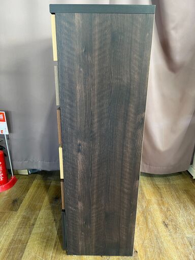 家具 生活家具 6段チェスト　ニトリ　ランダムマルチカラー　ｷｽﾞ・ｼﾐ有　