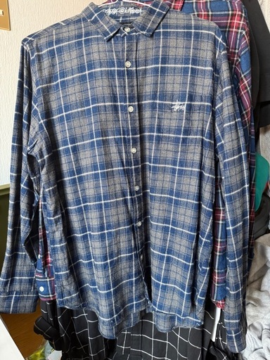 Stussyチェックネルシャツ