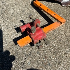 小型耕運機用スキ　アタッチメント付きの画像