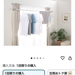 【新品未使用品】室内物干し金具 物干し竿2本セットの画像