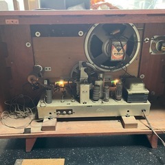 真空管ラジオ　東芝　昭和　レトロ　アンティーク　マツダ真空管の画像