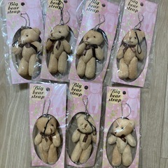 くまのストラップ　　キーホルダー　19個の画像