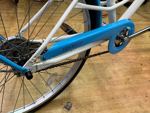 【公式登録で10kmまで配送無料】リユース品　ジェニィ ラブ　24インチ　オートライト　サックス