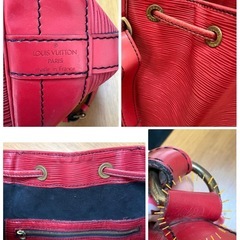 ルイヴィトン エピ バッグ巾着ショルダーバッグ カスティリアンレッドの画像