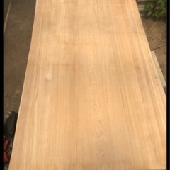 幅90cm以上 タモ 耳付き 接ぎ板天板　ダイニングテーブル等に 近場配送無料の画像