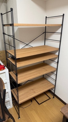 美品 ウッドシェルフ 収納棚 ラック 木製