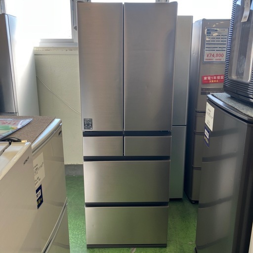 HITACHI 6ドア冷蔵庫 R-HWC49T 2023年製