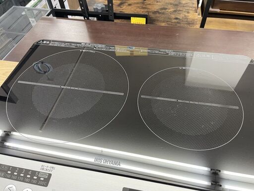 IHクッキングヒーター アイリスオーヤマ 2019年製 IHK-W12-B 2口 IHコンロ 黒 ブラック 札幌市手稲区