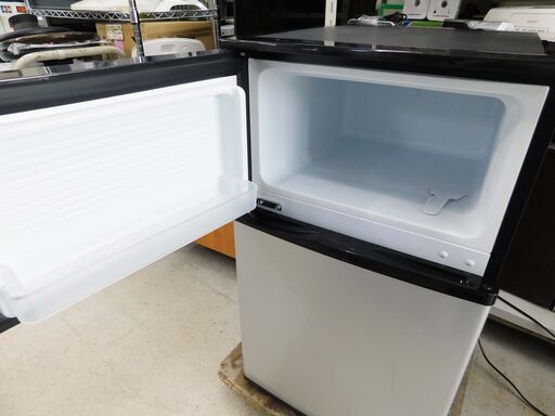 【恵庭】A-Stage　ノンフロン冷凍冷蔵庫　AS-R90SL-100　90L　2022年製　中古品　PayPay支払いOK！