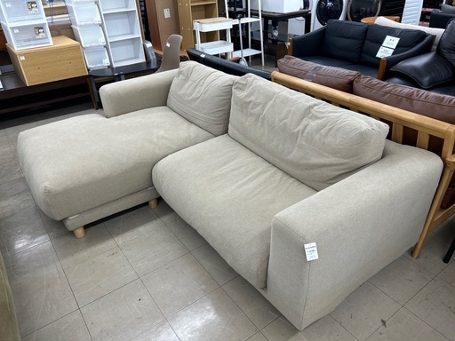 カウチソファー　無印良品　ベージュ