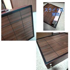 F. 写真用アルバム　ウッド調アルバム大小セット+アルバム専用トランク　3点セット（薔薇の切り抜きパネルアルバム+木調スライドトランクセット）自作アルバムキットの画像