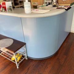 【良品】受付L字カウンター机の画像