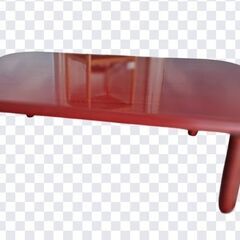  色鮮やかなマホガニー仕様座卓の画像