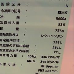 冷蔵庫1ヶ月のみ使用 と洗濯機のセットの画像