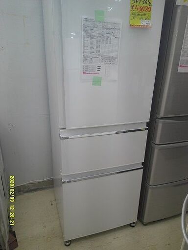 ID:G60730182　冷蔵庫　3ドア　365L　三菱　2020