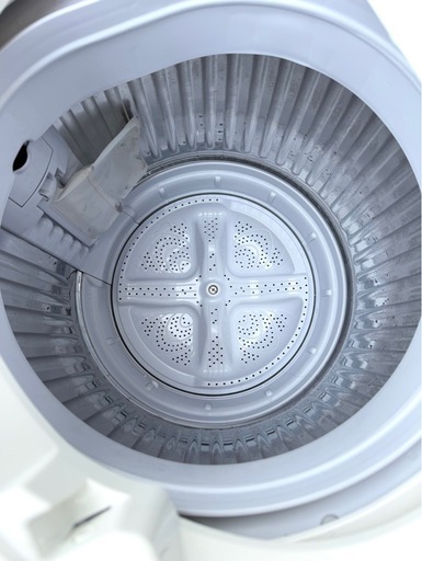札幌市内配送可 22年製 SHARP シャープ 6kg 全自動洗濯機 ES-GE6F-T 動作良好