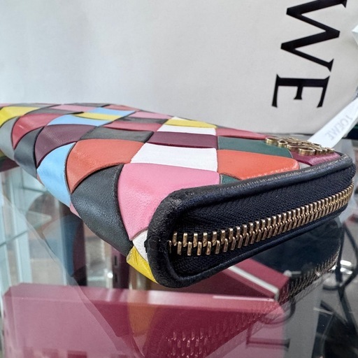 ☆ドリーム荒牧店☆LOEWE ロエベ パッチワーク 長財布 ラウンドファスナー