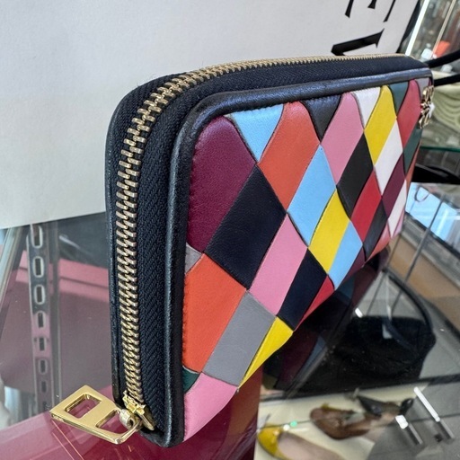 ☆ドリーム荒牧店☆LOEWE ロエベ パッチワーク 長財布 ラウンドファスナー