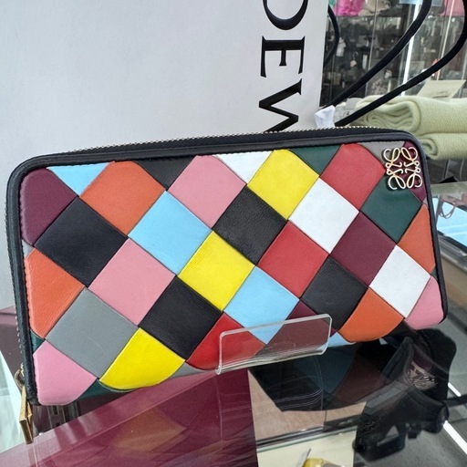 ☆ドリーム荒牧店☆LOEWE ロエベ パッチワーク 長財布 ラウンドファスナー