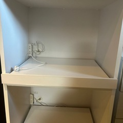 レンジ台　レンジボード　ホワイトの画像