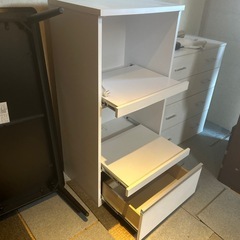 レンジ台　レンジボード　ホワイトの画像