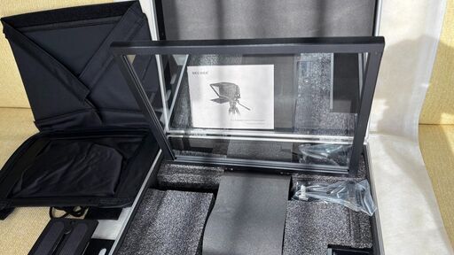 自然な目線で原稿を読みながら撮影 プロンプター NEEWER 14インチ テレプロンプター アルミニウム合金製 iPad タブレット スマートフォン カメラに対応 リモートコントロール キャリーケース付き