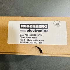 RODENBERG GAS-707 NG Clean Boost rainbow 限定ver.  MADE IN GERMANY の画像