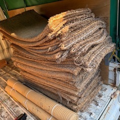 ゴザとムシロ　農業　畑で使ってたやつです。の画像