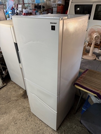 シャープ 冷蔵庫 280L(幅56cm) プラズマクラスター搭載 2ドア メガフリーザー ホワイト SJ-PD28G-W