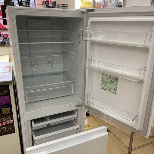 【ドリーム池田店】◎ジモティー割対象品◎AQUA アクア 201L 2ドア冷蔵庫 AQR-20R 2025年製 46198