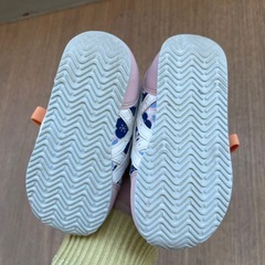 アシックス　スクスク　14.5cm ピンク　花柄の画像