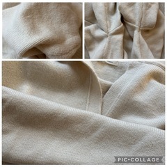 クリーコンフォルト M スキッパーニット ボタン無し アイボリー 長袖 襟付きの画像