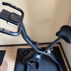 【ほぼ未使用】STEADY フィットネスバイク（静音・専用マット付・動作完璧）の画像