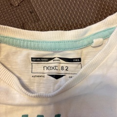 ネクスト　next ｔシャツ　白　英語ロゴの画像