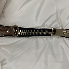 ロングダウンコート ホワイト ファー付きの画像