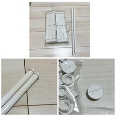 シンク下収納 伸縮ラック　（イータ 奥行30cm ホワイト） 　×2の画像