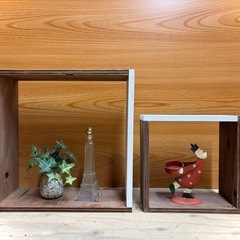 インテリア　ロの字ラック⭐️シェルフ・木製ラックの画像